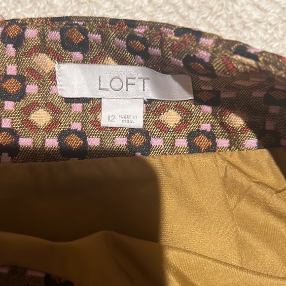 Loft metallic mini skirt size 12 - Picture 3 of 5